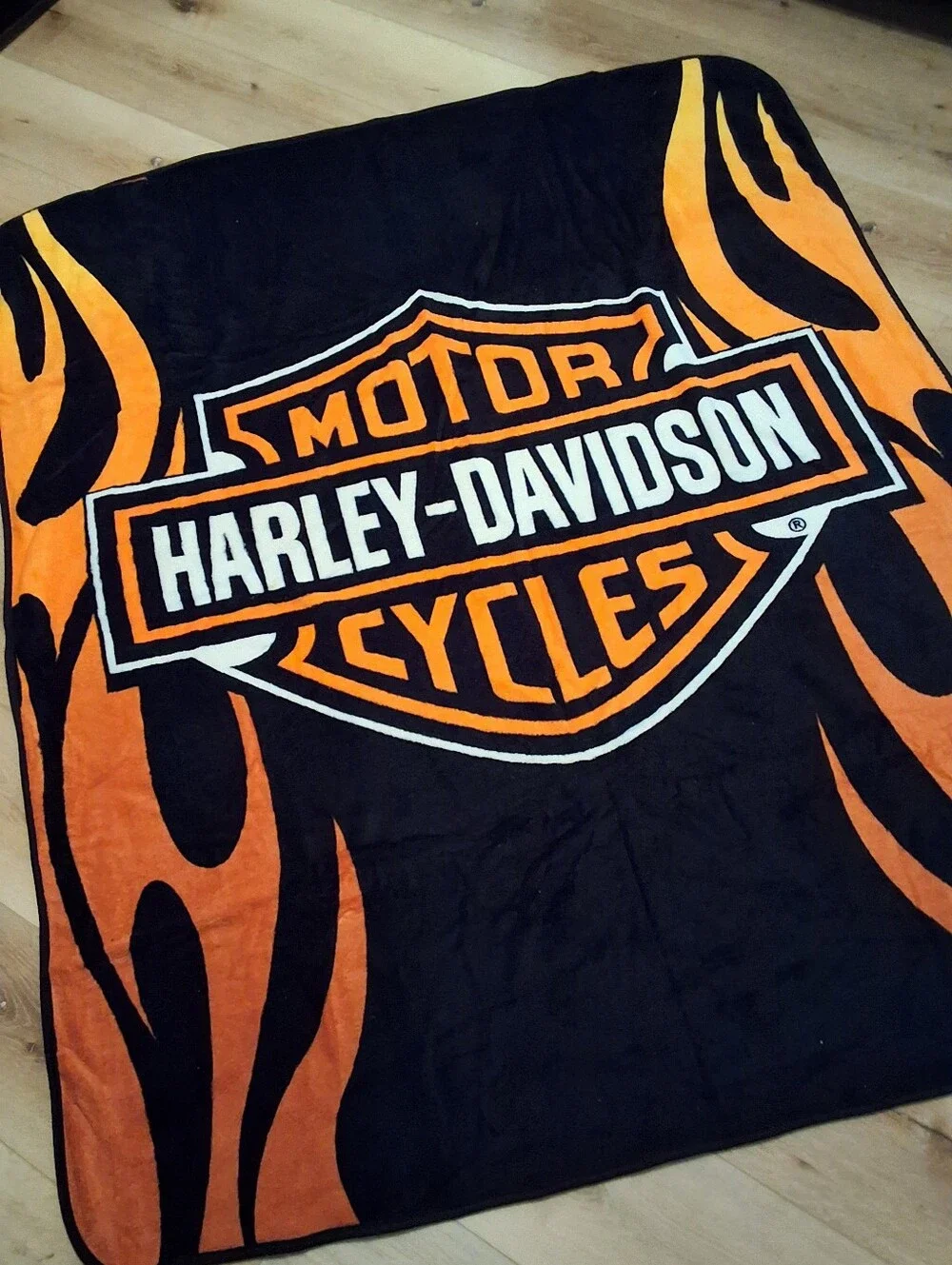 VTG NWT, Harley Davidson Fleece Blanket